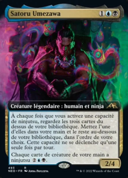 Satoru Umezawa, carte Magic NEO 493 — extension Kamigawa: La Dynastie Néon