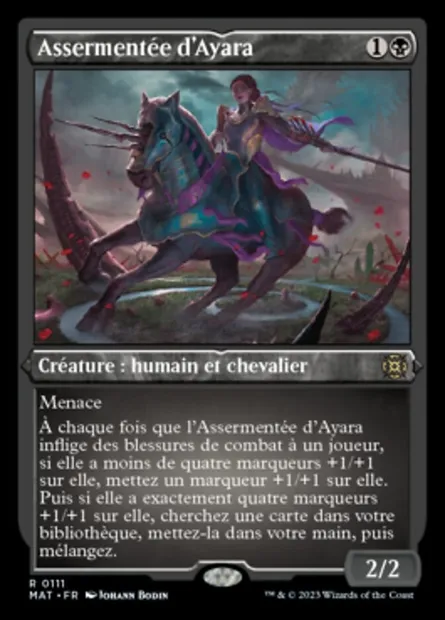Assermentée d'Ayara, carte Magic MAT 111 — extension L'invasion des machines : le jour d'après