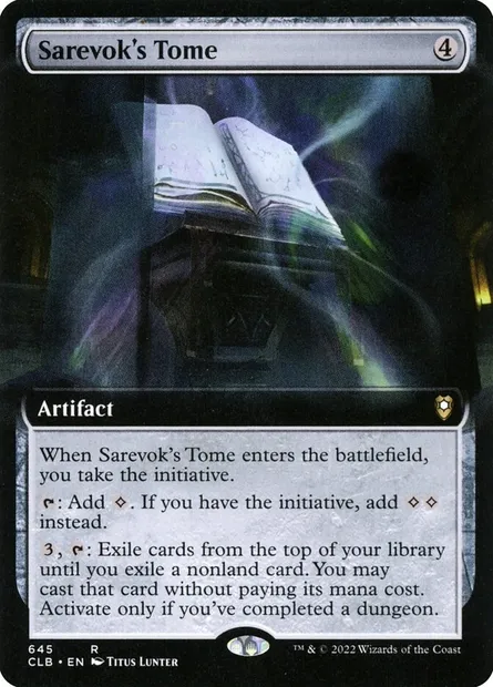 Sarevok's Tome, Magic card CLB 645 — Commander Legends: Battle for Baldur's Gate set