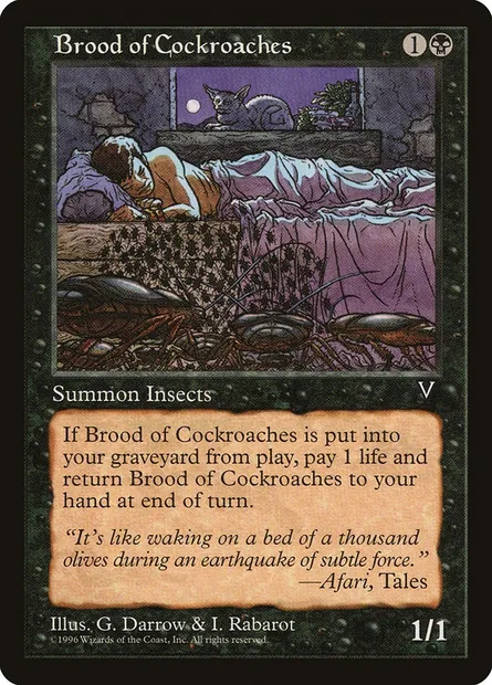 Couvain de cafards, carte Magic VIS 53 — extension Visions