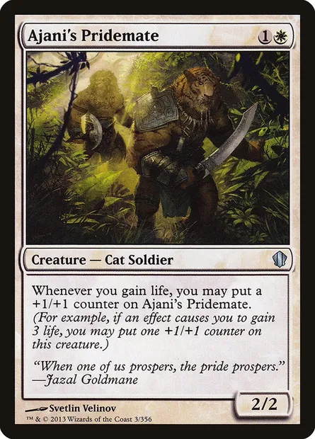 Ajani's Pridemate, Magic card C13 3 — Commander 2013 set