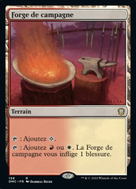 Forge de campagne, carte Magic DMC 198 — extension Dominaria United Commander