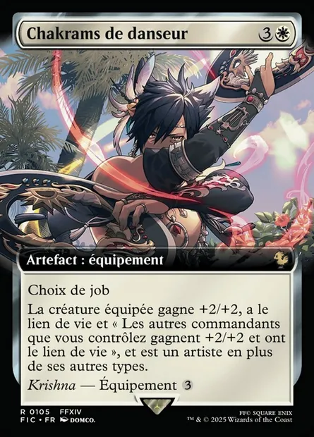 Chakrams de danseur, carte Magic FIC 105 — extension Final Fantasy Commander