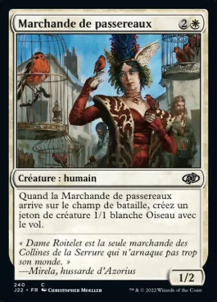 Marchande de passereaux, carte Magic J22 240 — extension Jumpstart 2022