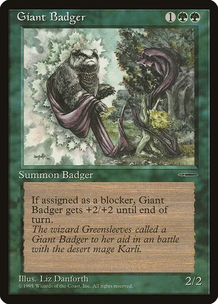 Giant Badger, Magic card PHPR 4 — HarperPrism Book Promos set