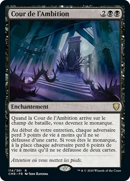 Cour de l'Ambition, carte Magic CMR 114 — extension Commander Legends