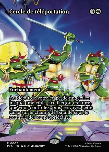 Cercle de téléportation, carte Magic PZA 2 — extension Teenage Mutant Ninja Turtles Source Material