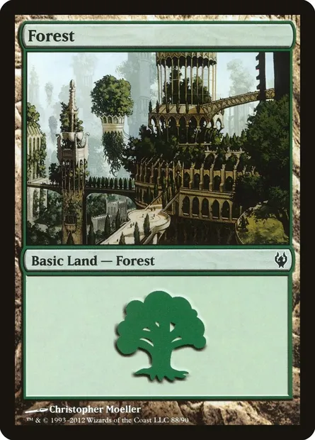Forest, Magic card DDJ 88 — Duel Decks: Izzet vs. Golgari set