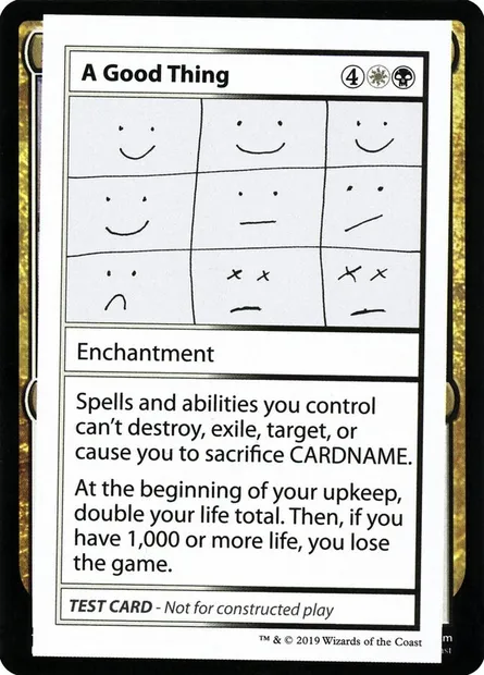 A Good Thing, carte Magic CMB2 86 — extension Mystery Booster Playtest Cards 2021