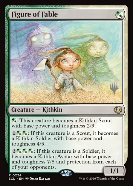 Figure of Fable, Magic card PECL 224p — Lorwyn Eclipsed Promos set