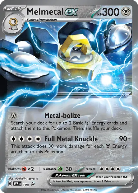 Melmetal ex, Pokémon card PR-SV 104 — SVP Black Star Promos set