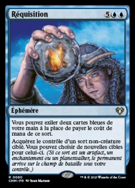 Réquisition, carte Magic CMM 80 — extension Commander Masters