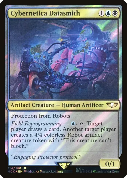 Cybernetica Datasmith, Magic card 40K 114★ — Warhammer 40,000 Commander set