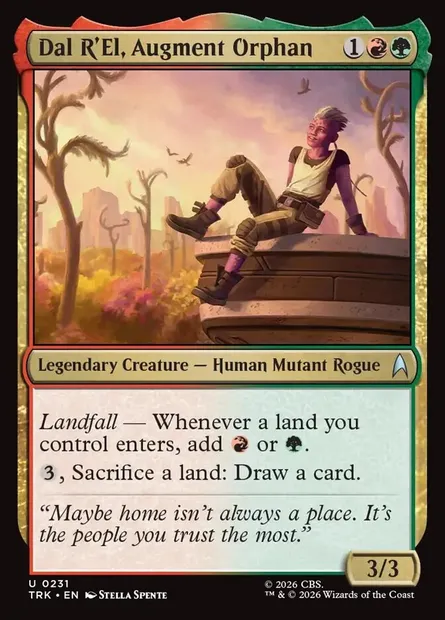 Dal R'El, Augment Orphan, Magic card TRK 231 — Star Trek set