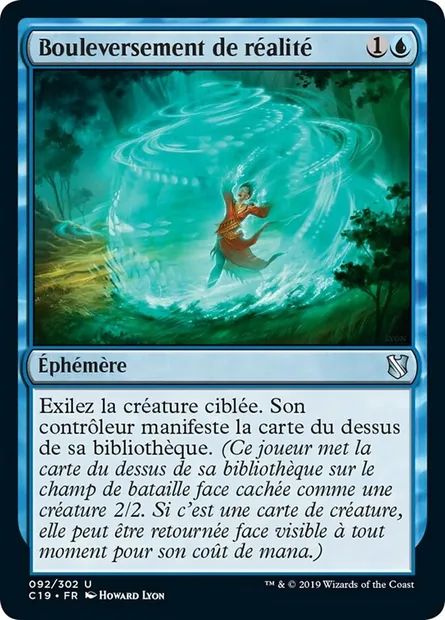 Bouleversement de réalité, carte Magic C19 92 — extension Commander 2019