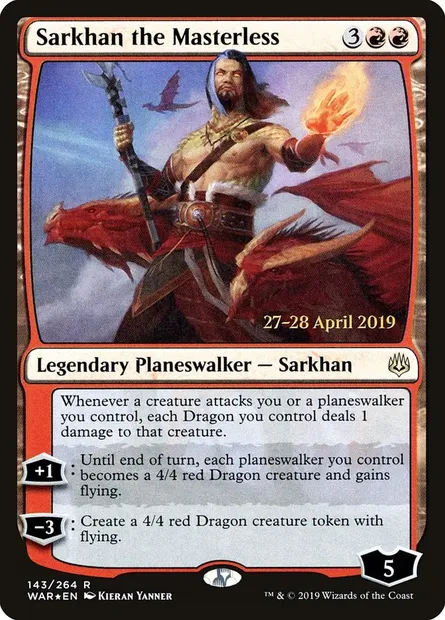 Sarkhan the Masterless, Magic card PWAR 143s — War of the Spark Promos set