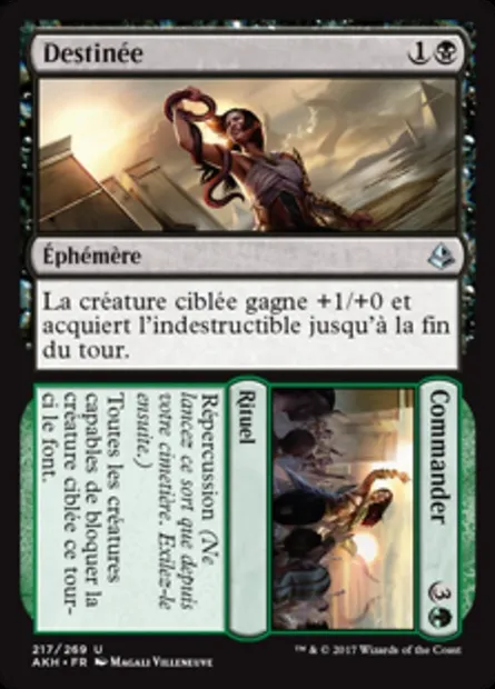 Destinée // Commander, carte Magic AKH 217 — extension Amonkhet
