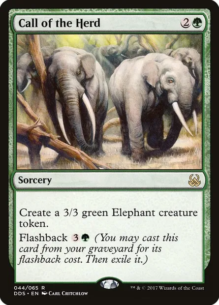 Appel du troupeau, carte Magic DDS 44 — extension Duel Decks: Mind vs. Might