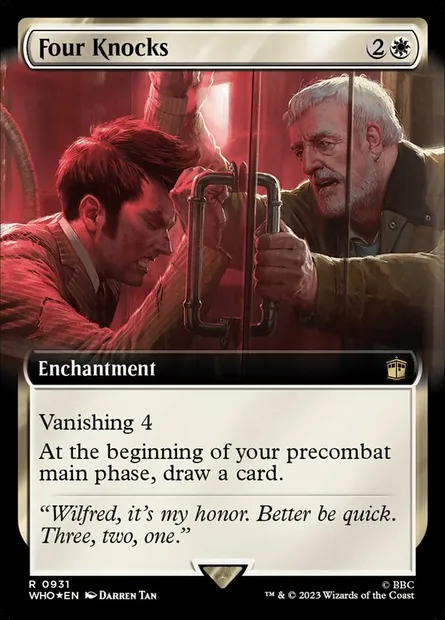 Quatre coups, carte Magic WHO 931 — extension Doctor Who