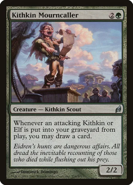 Kithkin Mourncaller, Magic card LRW 224 — Lorwyn set