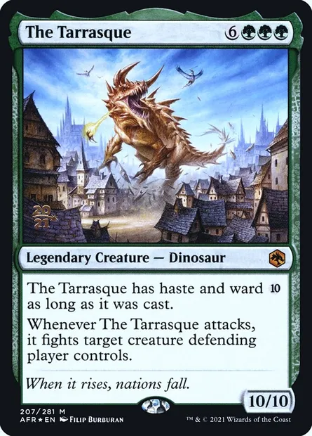 The Tarrasque, Magic card PAFR 207s — Adventures in the Forgotten Realms Promos set