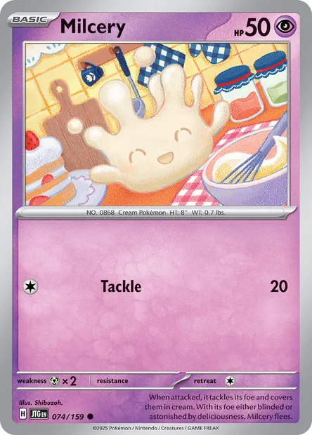 Milcery, Pokémon card JTG 074 — Journey Together set