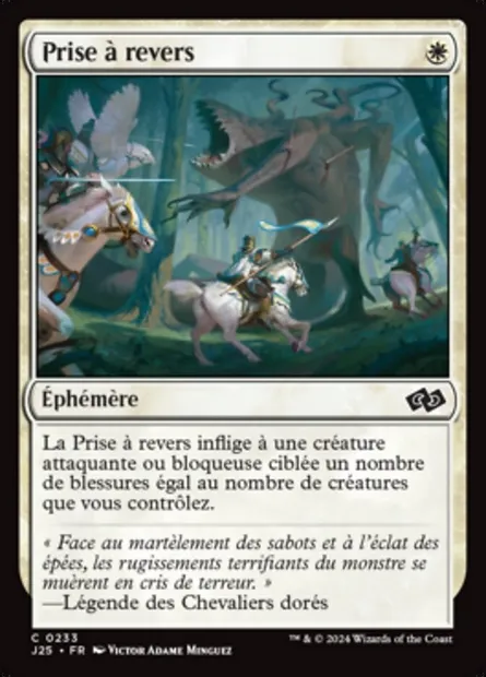 Prise à revers, carte Magic J25 233 — extension Foundations Jumpstart