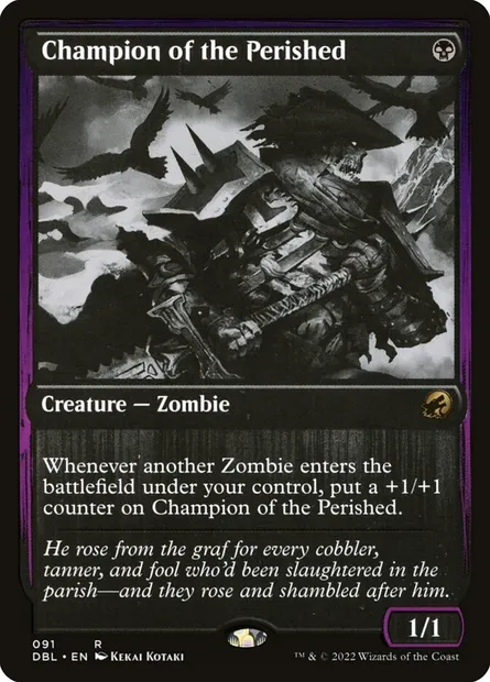 Champion des trépassés, carte Magic DBL 91 — extension Innistrad : Double Programme