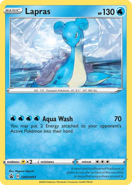 Lapras, Pokémon card SWSH 051 — SWSH Black Star Promos set