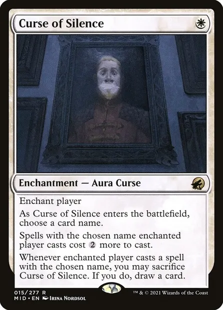 Curse of Silence, Magic card MID 15 — Innistrad: Midnight Hunt set