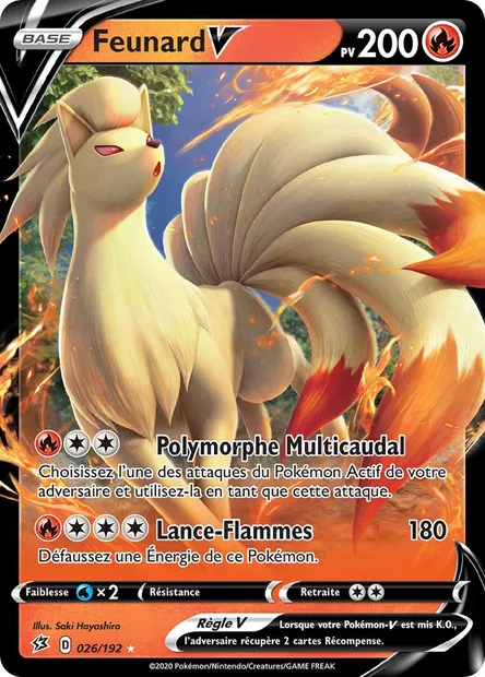 Feunard V, carte Pokémon RCL 26 — extension Clash des Rebelles