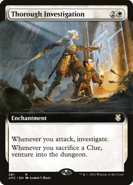 Thorough Investigation, Magic card AFC 281 — Forgotten Realms Commander set