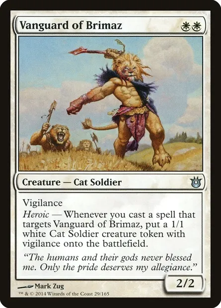 Vanguard of Brimaz, Magic card BNG 29 — Born of the Gods set