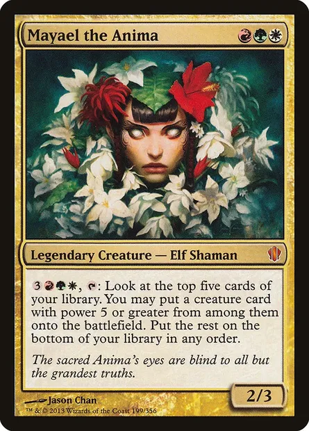 Mayael the Anima, Magic card C13 199 — Commander 2013 set