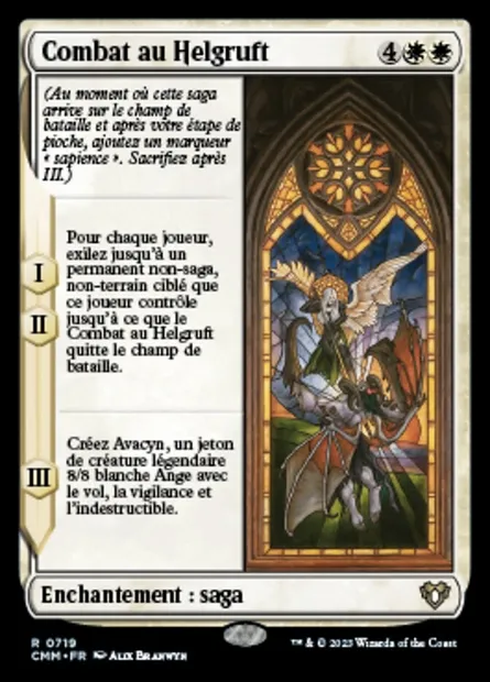Combat au Helgruft, carte Magic CMM 719 — extension Commander Masters
