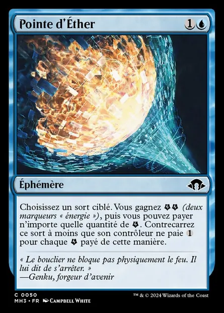 Pointe d'Éther, carte Magic MH3 50 — extension Modern Horizons 3