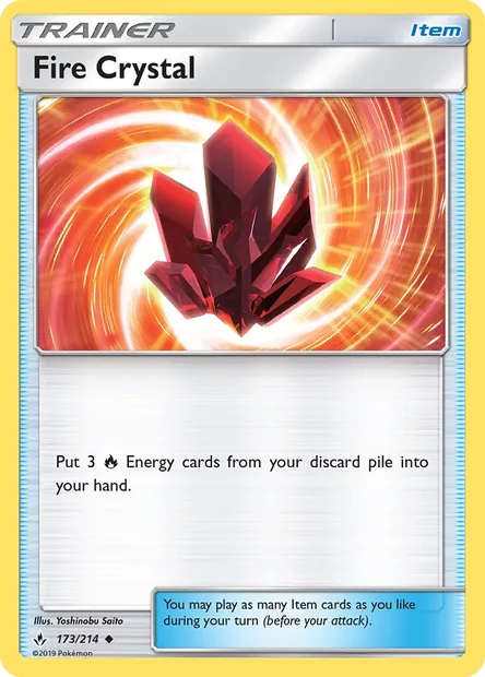 Fire Crystal, Pokémon card UNB 173 — Unbroken Bonds set