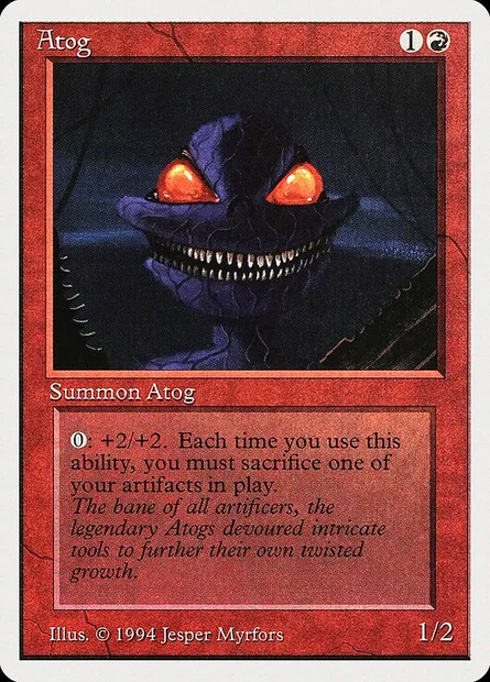 Atog, carte Magic SUM 139 — extension Summer Magic / Edgar