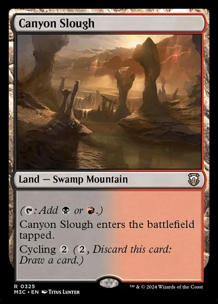 Canyon Slough, Magic card M3C 325 — Modern Horizons 3 Commander set