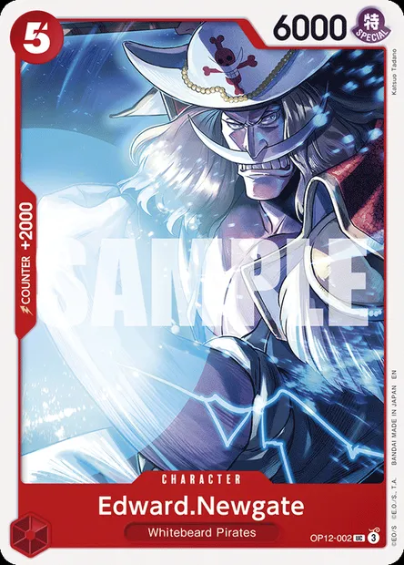 Edward.Newgate, One Piece card OP12-002 — LEGACY OF THE MASTER set