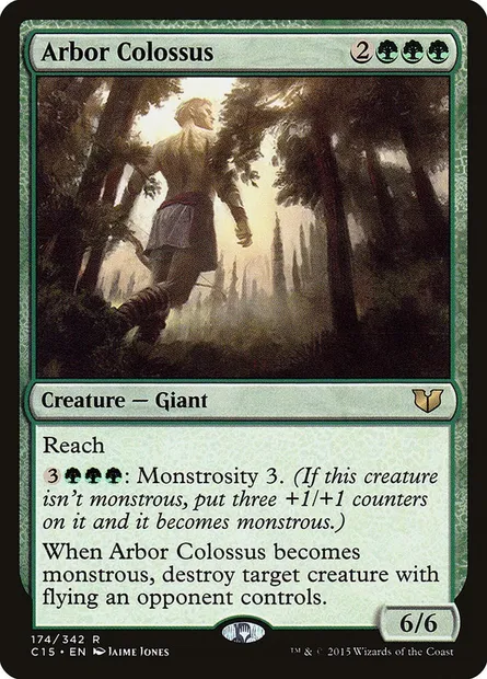 Arbor Colossus, Magic card C15 174 — Commander 2015 set