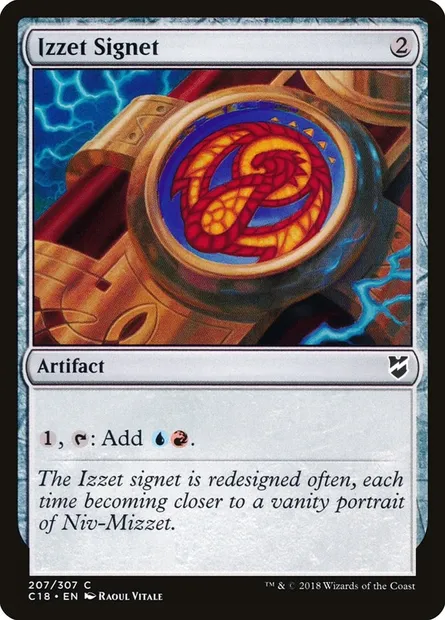 Izzet Signet, Magic card C18 207 — Commander 2018 set