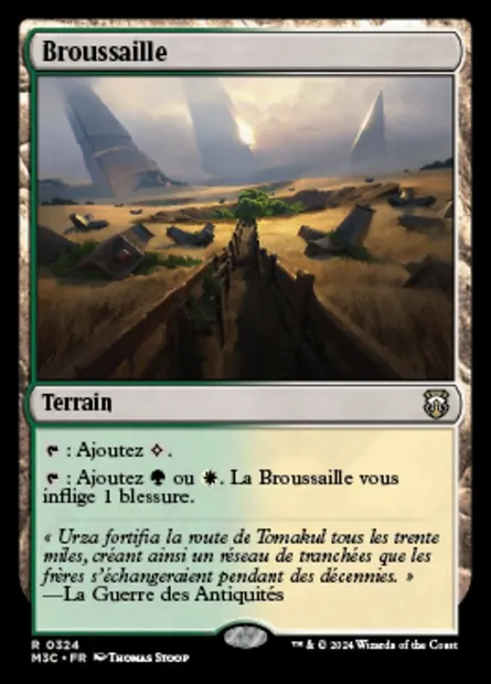 Broussaille, carte Magic M3C 324 — extension Modern Horizons 3 Commander