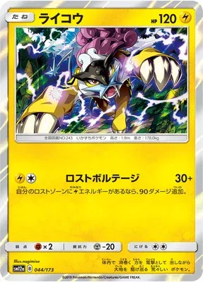Raikou, carte Pokémon SM12a 044 — extension Tag Team GX All Stars