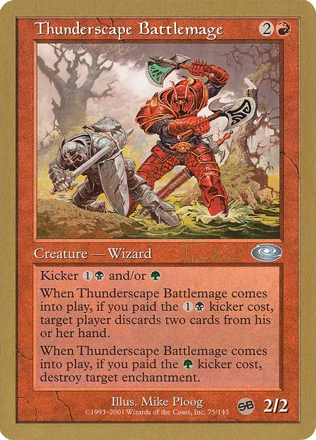 Thunderscape Battlemage, Magic card WC01 jt75sb — World Championship Decks 2001 set