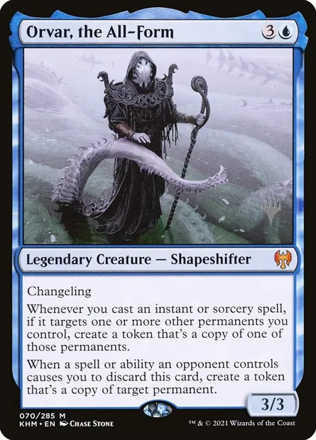 Orvar, the All-Form, Magic card PKHM 70p — Kaldheim Promos set