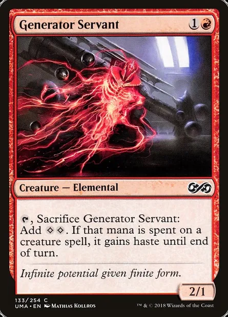 Generator Servant, Magic card UMA 133 — Ultimate Masters set