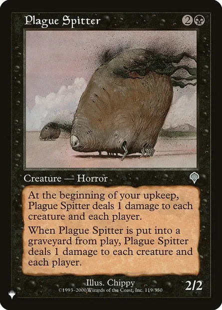 Plague Spitter, Magic card PLST INV-119 — The List set