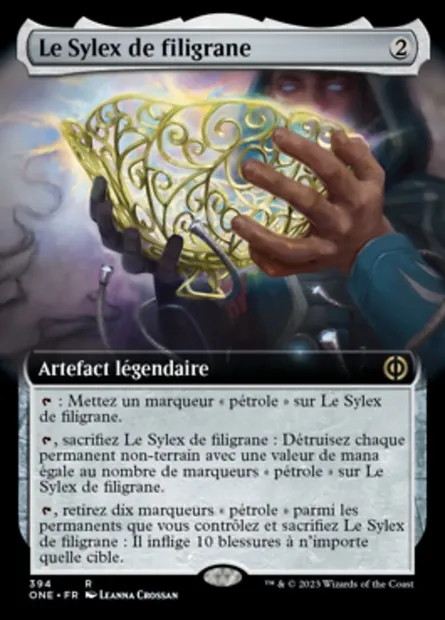Le Sylex de filigrane, carte Magic ONE 394 — extension Tous Phyrexians