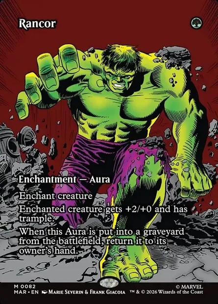 Rancor, Magic card MAR 82 — Marvel Universe set